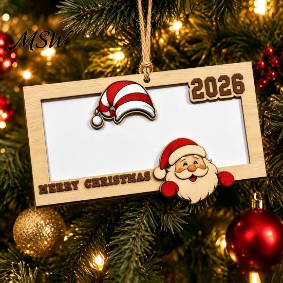 Hanging Ornament for Cash Gifts Wooden Christmas Money Holders Cash, Holiday Gift Creative Holder Ornaments Xmas Tree, Home Party Supplies