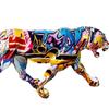 Leopard Statue Fashion Resin Craft Decorative Animal Statues Animal Statue for Home Cabinet Book Shelf Bedroom Decoration