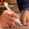 Wood Burning Marker Pen Wood Marker Pen for Drawing Waterproof Woodworking Drawing Pen for Walnut Basswood Birch and Poplar