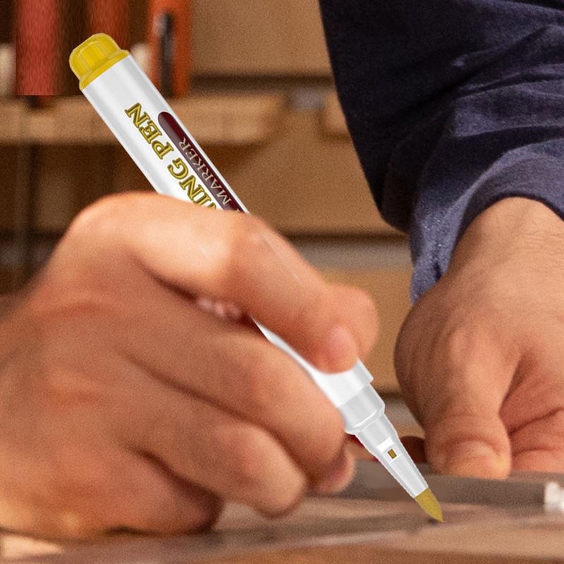Wood Burning Marker Pen Wood Marker Pen for Drawing Waterproof Woodworking Drawing Pen for Walnut Basswood Birch and Poplar