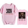 Alienation Tour 2026 T-shirt Heavy Mental Three Days Grace T-shirt Cotone Manica Corta Unisex Streetwear Hip Hop Stampa T-shirt