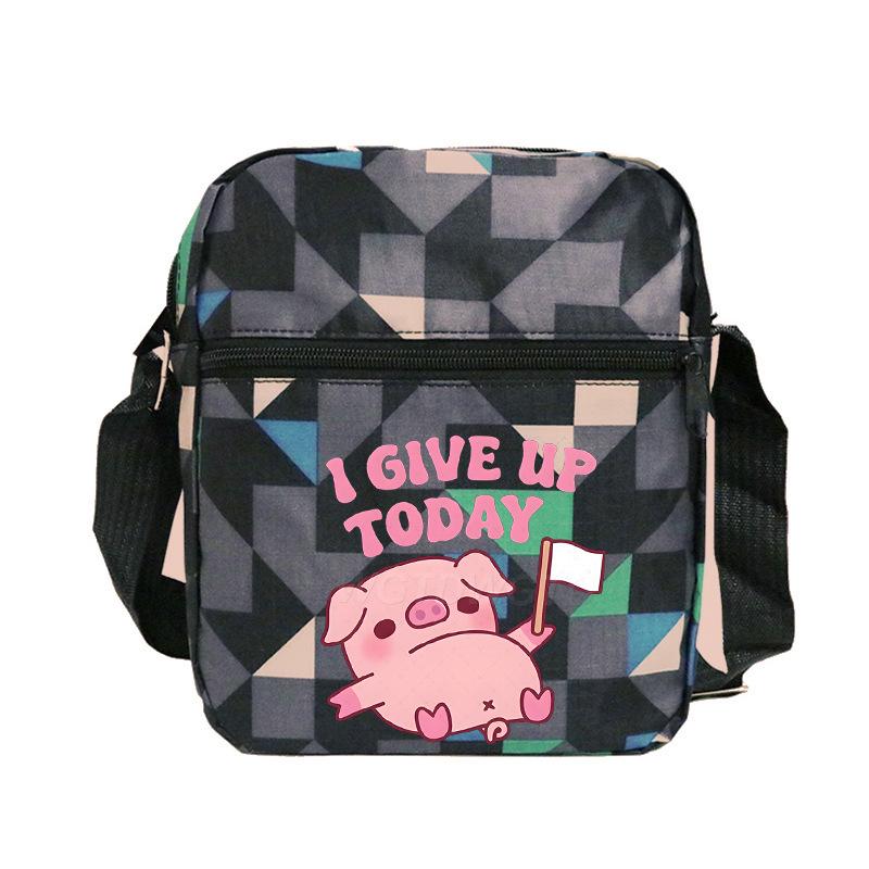 Cute printed shoulder bag casual multi-functional oblique span bag small bag student stationery bag