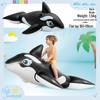Intex 57288 Double Flamingo Adult Inflatable Swimming Ring - Thick Oversized Floating Bed for Kids & Adults