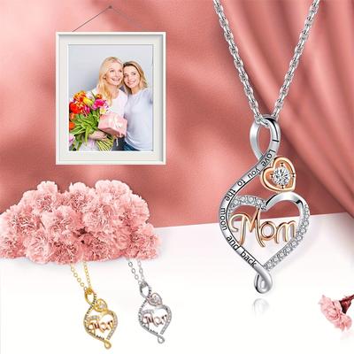 Best Gifts For Women, Sterling Mom Grandma Necklace,  Birthday Day Valentine's Day Jewelry Gifts For Mom Grandma Wife From Daughter Son