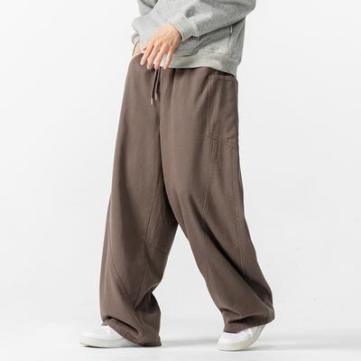 Spring Autumn Men Harem Pants Men Fashion Wide-Leg Casual Harajuku Loose Cargo Pants Male Straight Pants Streetwear Trousers