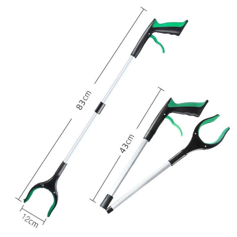 32 Inch Extra Long Foldable Reacher Grabber Tool for Elderly Hand Aid Trash Pick Up Litter Picker Home Cleaning Assistance Tool