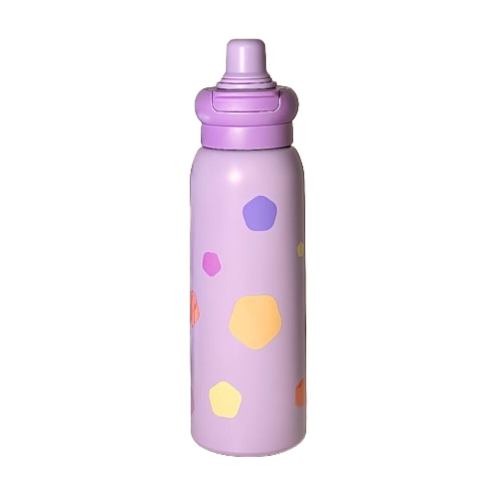 

Термос из нержавеющей стали без BPA, с двойным носиком, вакуумная изоляция, бутылка для напитков, офис фиолетовый