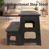 Multi Functional Foldable Stool Stable Support Thickened Plastic Climbing Stool Portable Lightweight Step Stool Kitchen