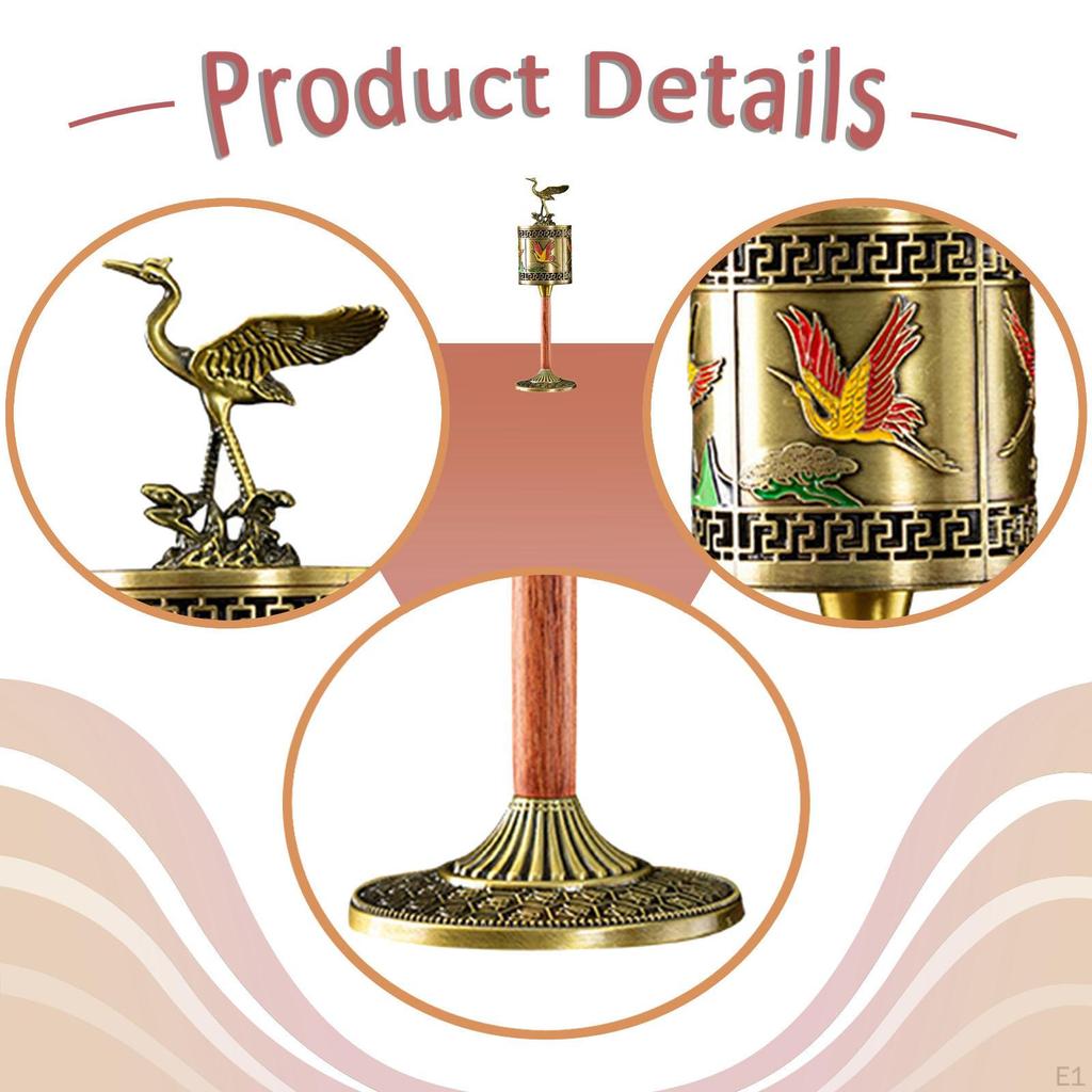 Burner Holder for Cone/Coil Crane Design Chinese Small Metal Office Tea Room Living