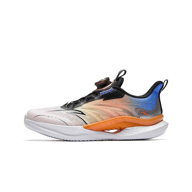 Anta Kids Wind Rider 1.0 Fabric Trendy Color Block Comfortable Versatile Knob Large Mesh Upper Sports Test Low Top Kids Running Shoes A12525567