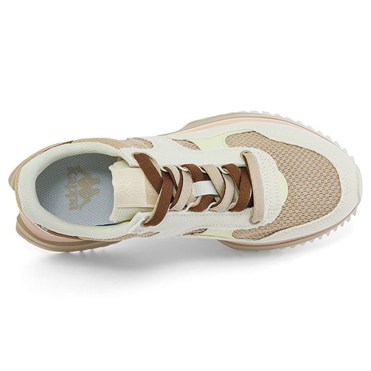 Kappa Fabric Fashion Sports Durable Breathable Lightweight Low-Top Lifestyle Casual Shoes Unisex Casual Shoes White Brown K0C45MM01-648