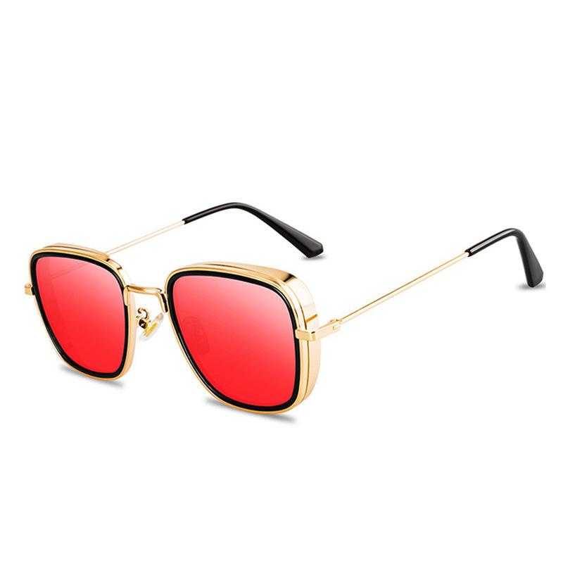 

New Small Frame Metal Sunglasses Women Brand Designer Square Sun Glasses Men Outdoor Driving Fashion Eyewear Uv400 As shown in the figu