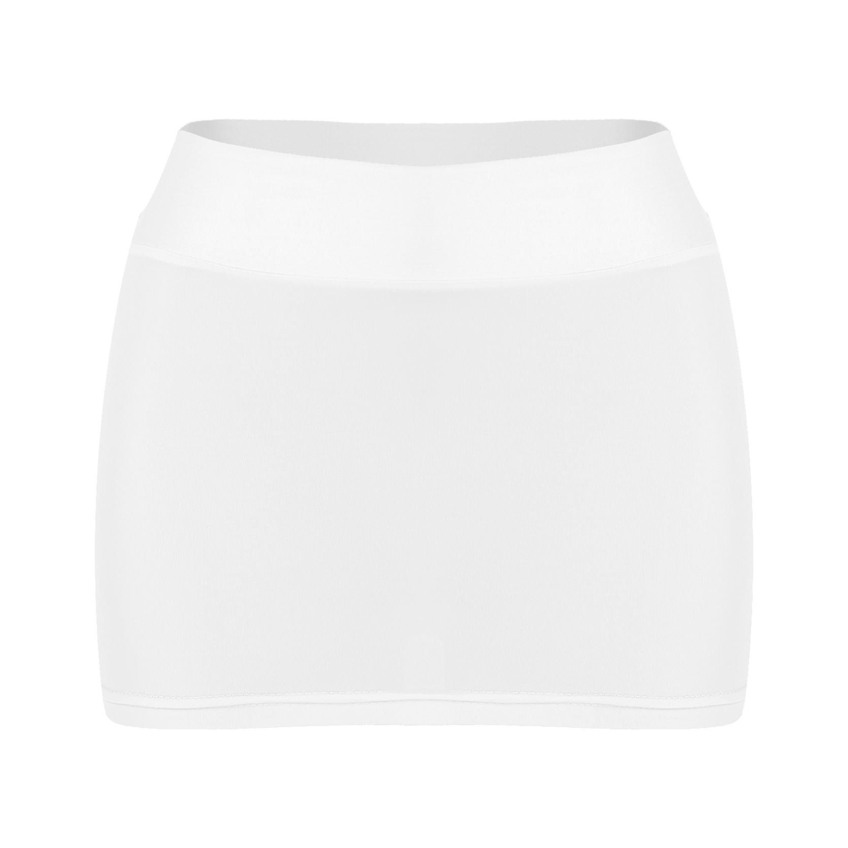 

Жіночі сексуальні літні пляжні шорти для повсякденного бігу, прозора еластична міні-спідниця-олівець. One Size білий