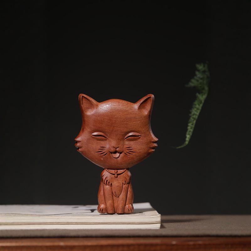 

Дерев яні дзеркальні прикраси Милий мультяшний тваринний лис кіт Дзеркальний декор для кімнати 5,51 Жіночі портативні мініатюрні предмети Подарунок на день народження