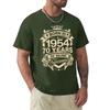 Born In 1954 70 Years Of Being Awesome 70th Birthday Gift T Shirt Harajuku Short Sleeve T-shirt 100% Cotton Graphics Tshirt Tops