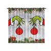 High-Precision Black Silk Blackout Curtains - Polyester, Sun Protection, Customized Design