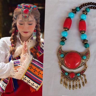 Exotic Ethnic Style Forehead Chain Eyebrow Pendant Beads Tassels Headbands  Clothing Accessories