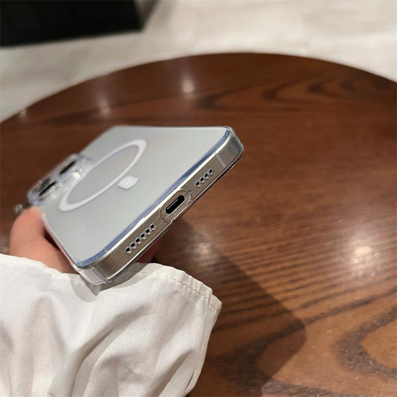 Magsafe Magnetic Phone Case For iPhone 16 15 14 Pro Max 13promax  Lens Bumper Shockproof Cover