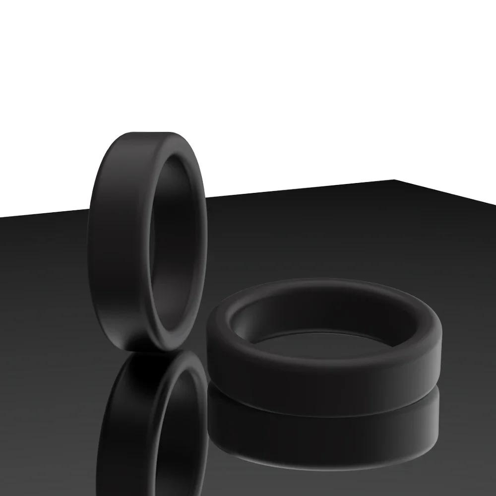 3pcs/set Penis Ring Delay Ejaculation Silicone Reusable Semen Cock Rings On for Men Enlargement Sex Toys For Men Couple Rings