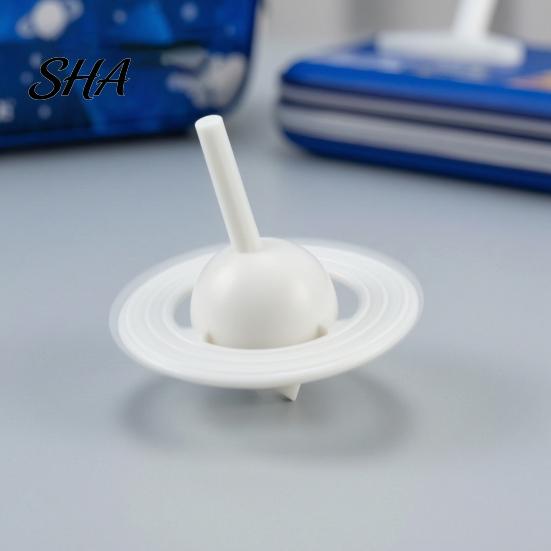 Space-themed Gyro Toy 3D Printed Toy, with Integrated Counterweight Base, Stable Desktop Decoration Display Planet Ornament, Matte Surface Durable PLA
