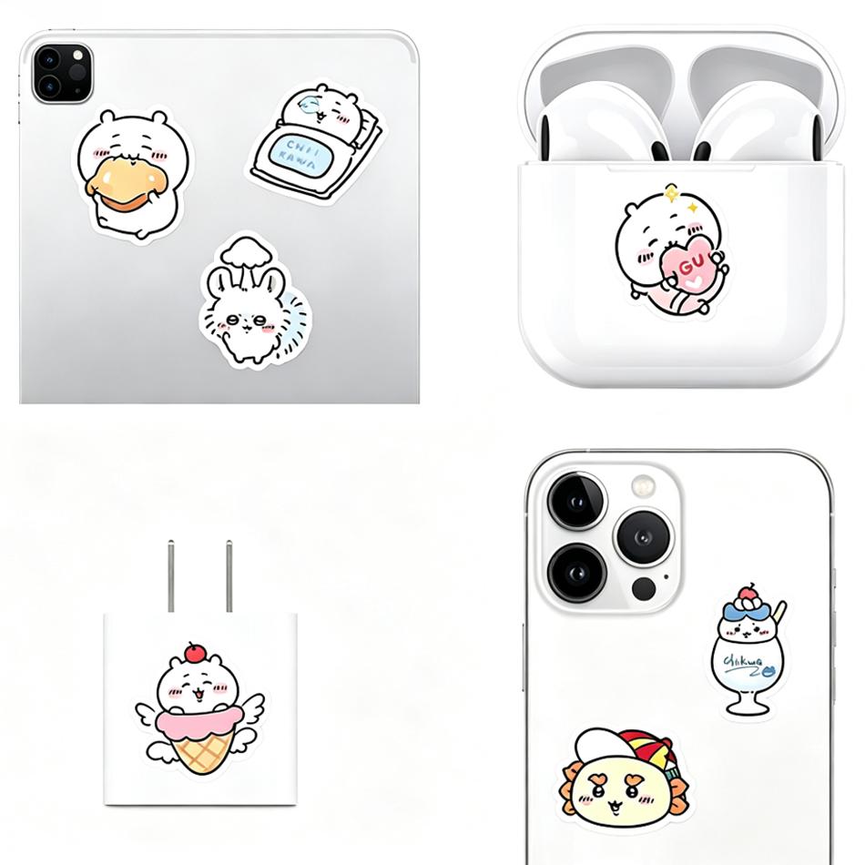 Top Selling 100pcs Kawaii Jiikawa Cartoon Stickers Decorative Desk Laptop Scrapbook LuggageCute Graffiti Sticker for Kids Gift