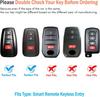 Car Key Case Cover Protector Shell Bag for Toyota Camry Avalon C-HR Prius Corolla GT86 Highlander RAV4 4Runner Prado 2018-2024