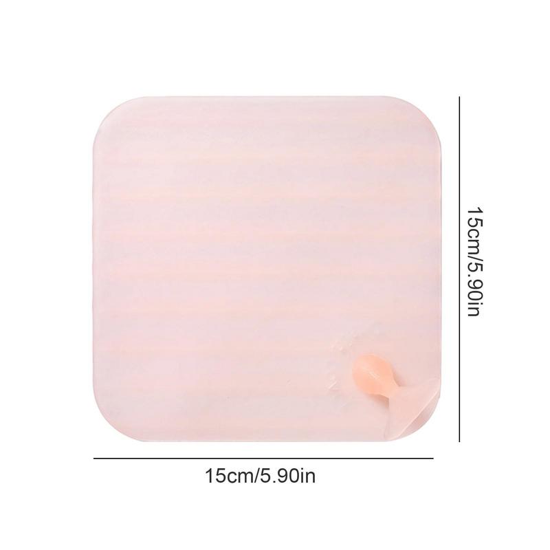 Shower Drain Covers Drain Cover Shower Floor Drain Patch Anti-Odor Silicone Shower Drain Stopper Mat Prevent Drain Odor Flexible