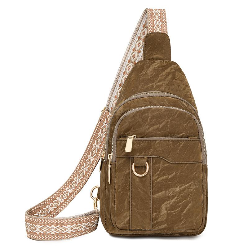 

Нагрудна сумка Жіноча сумка через плече ПУ великої ємності Сумка через плече коричневий