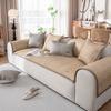 Simple Retro Style Sofa Cushion Seat Cushion for Summer Summer Rattan Mat Small Full Non-Slip Summer Sofa Cover Cloth Backrest Towel