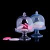 Clear Plastic Dessert Cup Cake Tray Candy Box Cake Plate with Lid Set of 12pcs