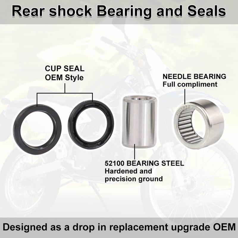 Motorcycle Oil Seal Needle Bearing Sleeve Kit For Suzuki DRZ 400SM DR-Z400SM DRZ400SM 2005-2023 Rear Shock Absorber Repair Part