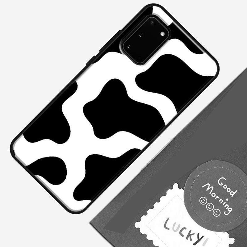 Coque de téléphone motif peau de vache tachetée pour Samsung Galaxy S25 S26 Ultra S20 S21 S22 S23 S24 Plus S9 S10 S25 FE Coque