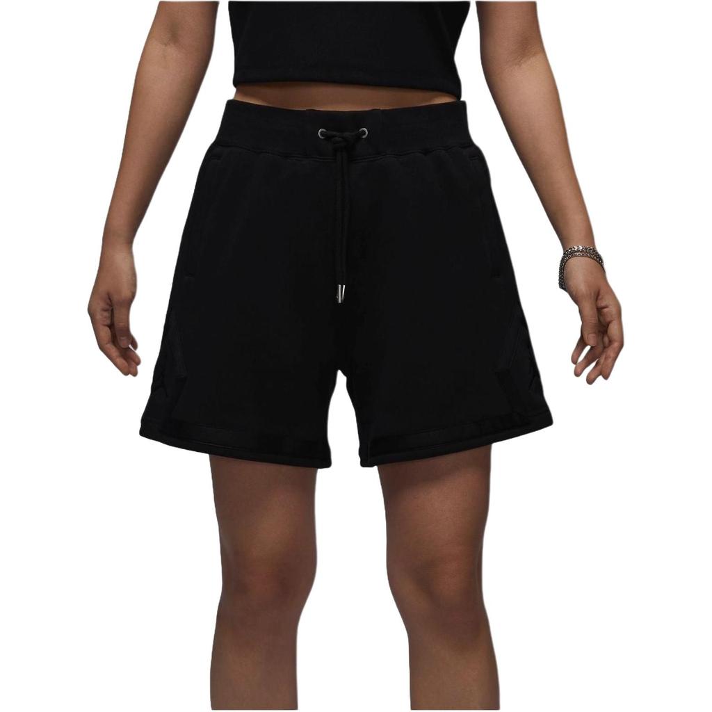 New Jordan As W J Flt Flc Dmnd Short 24 Casual Shorts Women's Black FV7057-010