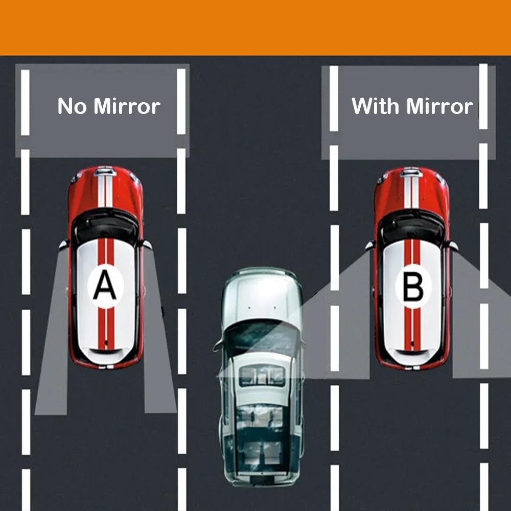 STONEGO Car Mirror 360 Wide Angle Round Convex Mirror Car Vehicle Side Blind Spot Blind Spot Mirror Small Round Rear View Mirror