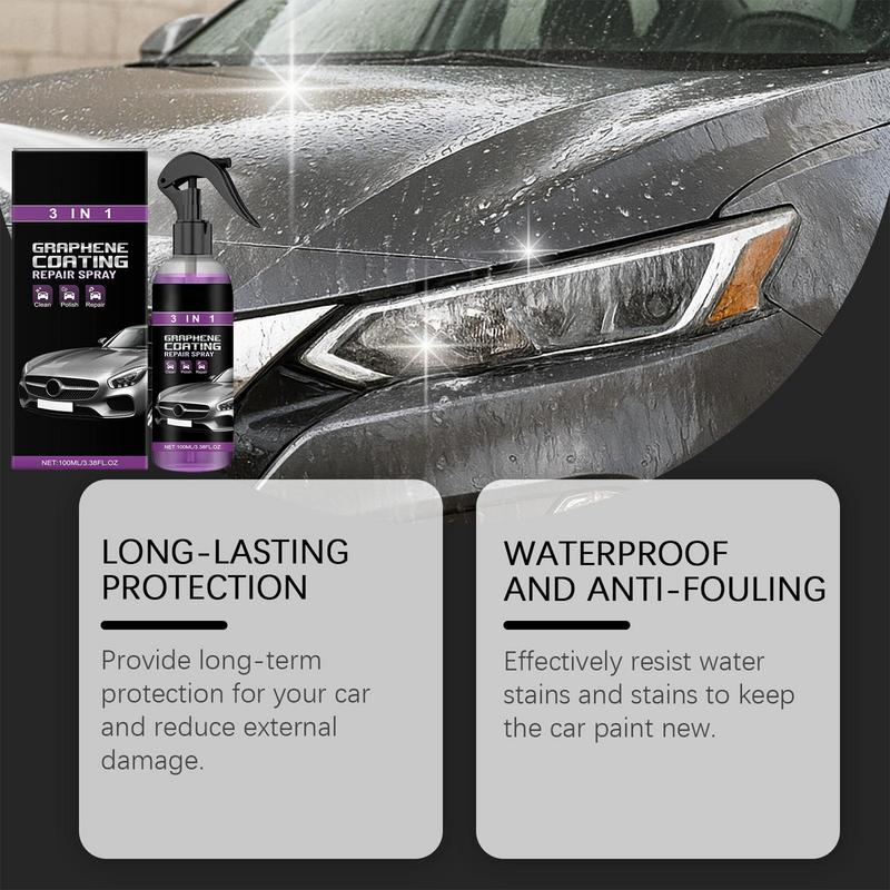 100ml Quick-Acting Shine Car Shield Repair Spray Car Coating Protection Scratch Remove Rapid Car Wax Polish Ceramic Coating
