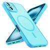 Luxury Frosted Phone Case For iPhone 16 15 14 13 12 11 Pro Max Plus 17 Air For Magsafe Matte Transparent Magnetic Cover