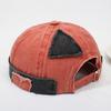 Vermieter Hut Verstellbare Metallschnalle Used Gewaschener Denim Hut Patchwork Stoff Street Hip-Hop Stil Unisex Kuppelkappe