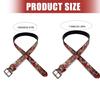 Comfortable Retro Art Waist Belt The Last Supper Design Waist Sash PU Leather Adjustable Size for Men Women