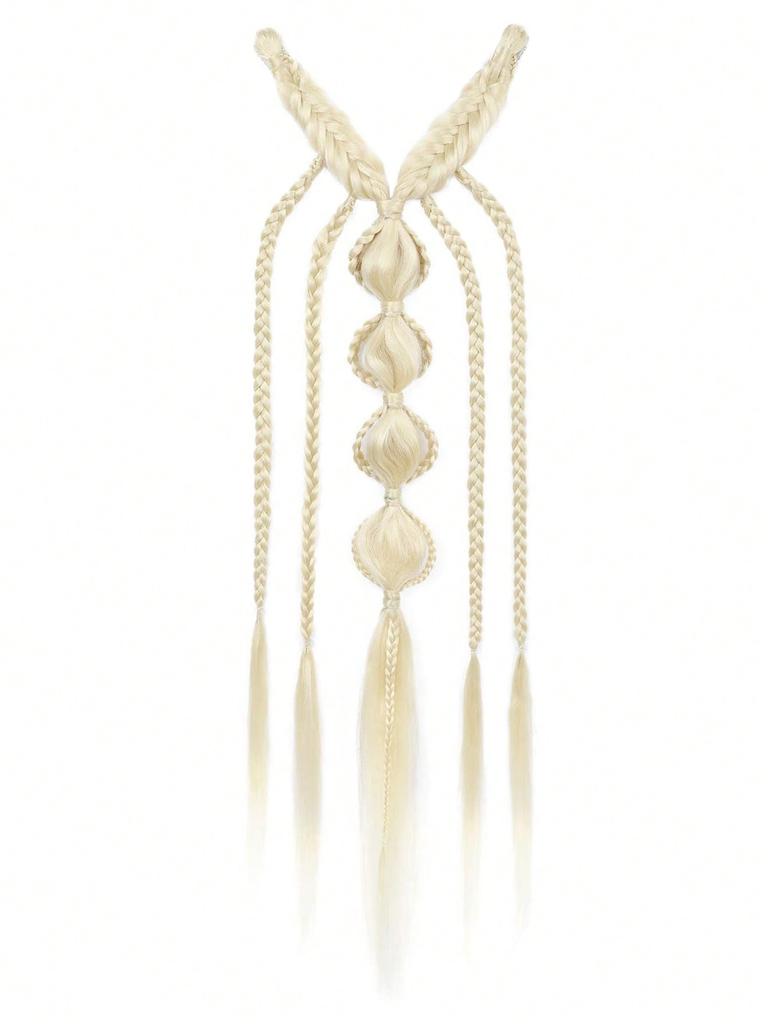 Clip-on Braided Hair Extensions - Bohemian-style Holiday Princess Braids