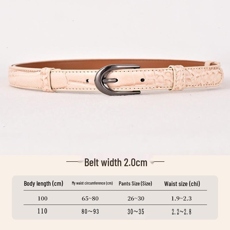 2026 Women s Crocodile Pattern Pin Buckle Belt - Korean Style Casual Versatile Belt for Women, Trendy Fashion Accessory Adjustable Length