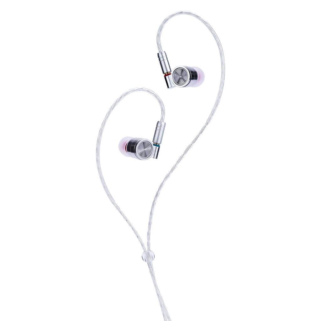 TINHIFI T4 10mm Carbon Nanotube CNT Dynamic Driver Hi-Fi In-Ear Earphones with Detachable MMCX Silver-Plated Cable