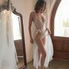 Women's Erotic Jumpsuits Women's Lace Mesh Open Back Underwear Erotic Exotic Underwear Pajamas Temptation Women's Formal Dresses