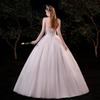 Strapless Lace Wedding Dress - Forest Fairy Princess Style Slim Fit Floor Length Gown, Nature Inspired Bridal Gown