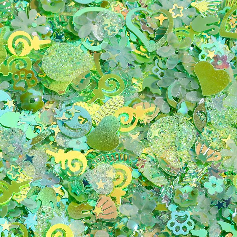 10G Glitter Sequin 1-16mm Pvc Flat Loose Sequins Women DIY Accessory Sewing Wedding Crafts Garment Decoration