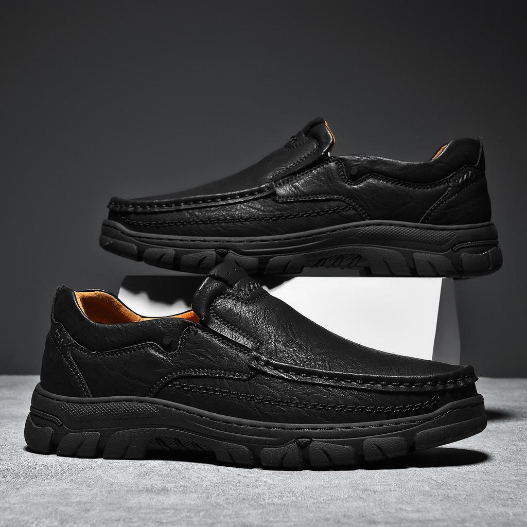 Ručně vyráběné kožené boty Muži Běžné Business Oxfords Boty Pro muže Ploché boty Mokasíny Pánské boty