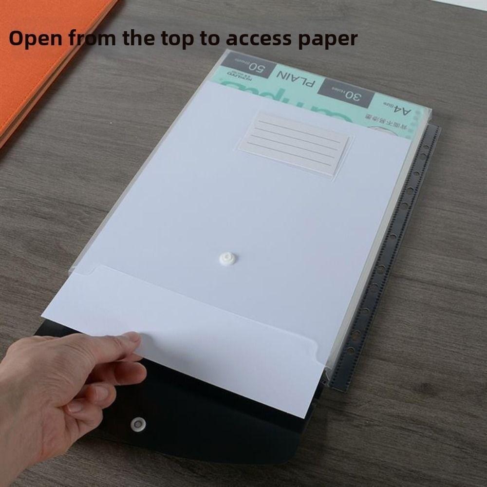 12Pcs Waterproof File Folder Expansion Bag Transparent A4 Expandable Binder Pocket  Receipt