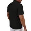 2026 Summer Men's New Lapel Button-up Shirt Cool Breathable Hole Design Casual T-shirt