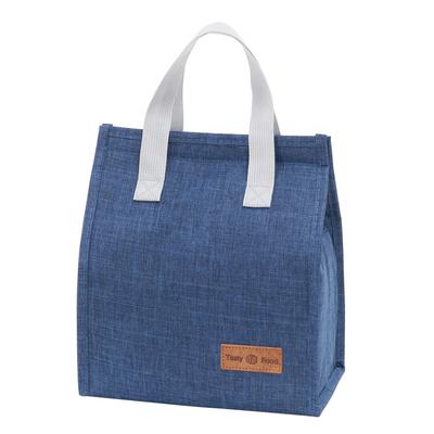 VECELO Kühltasche, klein 22,5 x 13 x 25,5 cm, 7 l, Wärmeisolierung, isolierte Aluminium-Baumwolle, dick, Klettverschluss, keine Flecken, für Picknicks, Reisen, Marineblau