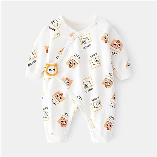 0-6M Newborn Baby Girl Boy Romper Cotton Print Infant Jumpsuit Casual Newborn Clothes For Girls Boys Spring Autumn Clothing New