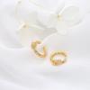 14K Gold Plated Pure Copper Ear Cuff: No-Piercing, Simple, Elegant Jewelry for Women